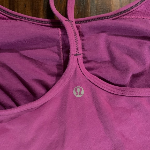 Lululemon Magenta Tank with Built-in Support - Picture 2 of 5